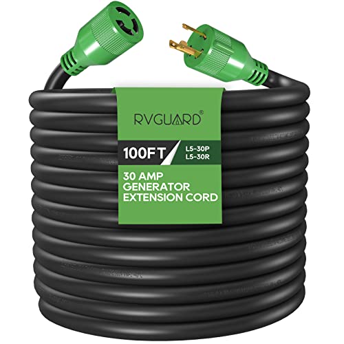 Generator Extension Cord 30 Amp 100 Foot - RVGUARD
