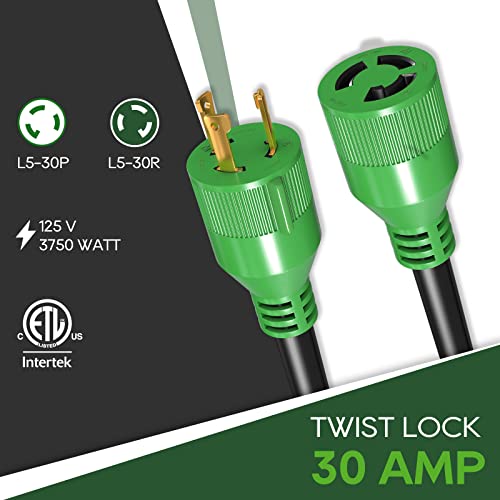 Load image into Gallery viewer, Generator Extension Cord 30 Amp 10 Foot - RVGUARD
