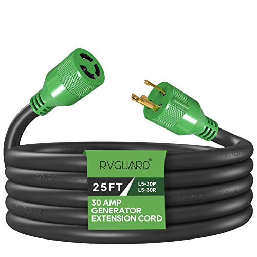 Generator Extension Cord 30 Amp 25 Foot - RVGUARD