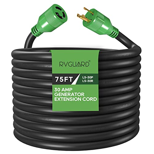 Generator Extension Cord 30 Amp 75 Foot - RVGUARD