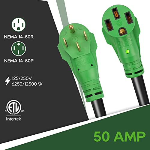 Load image into Gallery viewer, RV/EV Extension Cord 50 Amp 50 Foot - RVGUARD
