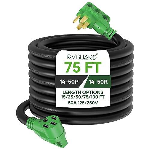 RV/EV Extension Cord 50 Amp 75 Foot - RVGUARD