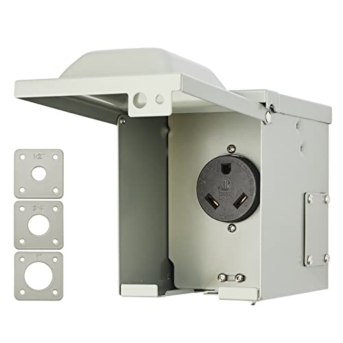Load image into Gallery viewer, RV/EV Power Outlet Box 30 Amp 125 Volt - RVGUARD
