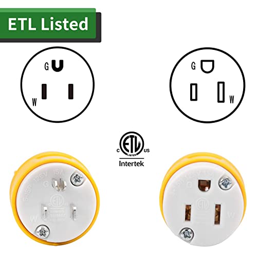 Load image into Gallery viewer, RVGUARD 15A Extension Cord Plug Set - ETL Listed

