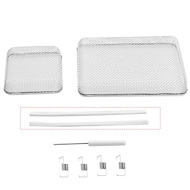 RVGUARD Flying Insect Screen for RV Water Heater Vent Cover 2 Pack (4.5 x 4.5 x 1.3 Inch)(8.5 x 6 x 1.3 Inch)