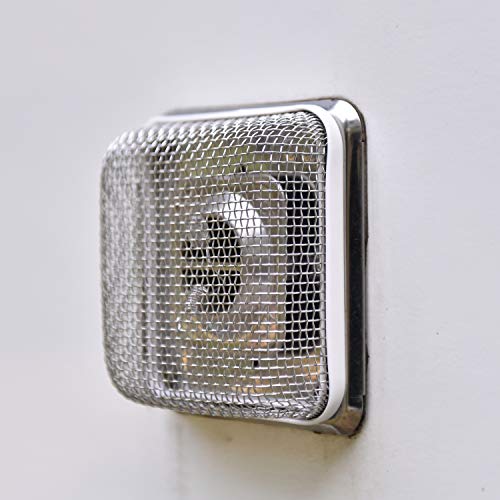 RVGUARD Flying Insect Screen for RV Water Heater Vent Cover 2 Pack (4.5 x 4.5 x 1.3 Inch)(8.5 x 6 x 1.3 Inch) - Close-up View
