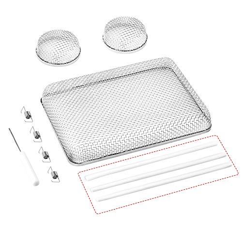 RVGUARD Flying Insect Screen for RV Water Heater Vent Cover 3 Pack (2.8 x 1.3 Inch )(8.5 x 6 x 1.3 Inch) - Over View