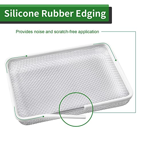 Load image into Gallery viewer, RVGUARD Flying Insect Screen for RV Water Heater Vent Cover 3 Pack (2.8 x 1.3 Inch )(8.5 x 6 x 1.3 Inch) - Silicone Rubber Edging
