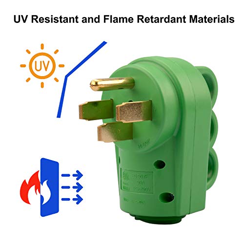 Load image into Gallery viewer, RV Replacement Male Plug 125/250V 50 Amp - RVGUARD
