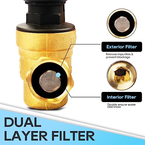 Load image into Gallery viewer, RV Water Pressure Regulator Valve with Adjustable Knob - RVGUARD
