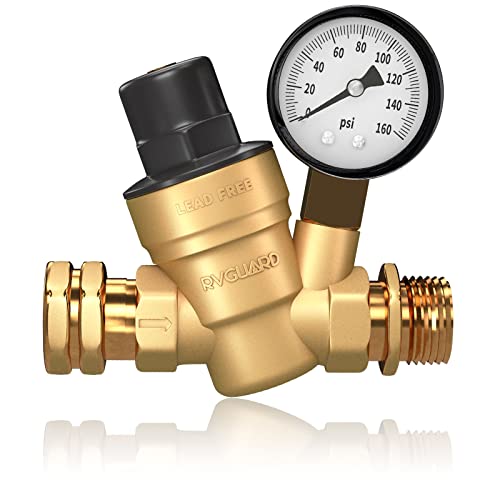 Load image into Gallery viewer, RV Water Pressure Regulator Valve with Inlet Screen Filter - RVGUARD
