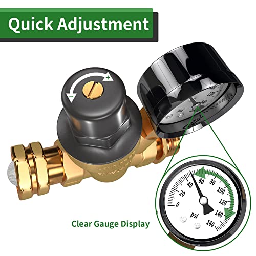 Load image into Gallery viewer, RV Water Pressure Regulator Valve with Inlet Screen Filter - RVGUARD
