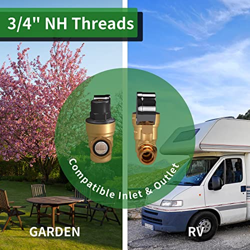 Load image into Gallery viewer, RV Water Pressure Regulator Valve with Inlet Screen Filter - RVGUARD
