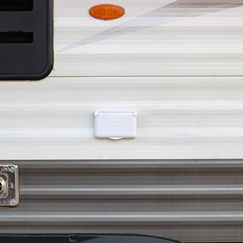 Load image into Gallery viewer, RV Weatherproof Receptacle Cover - White - RVGUARD
