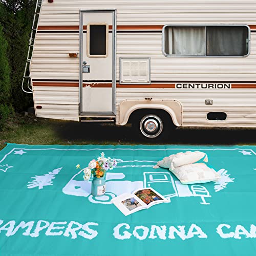 Load image into Gallery viewer, Reversible Outdoor Rugs 9 x 18 Feet - Green - RVGUARD
