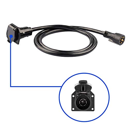 Load image into Gallery viewer, Trailer Extension Cord 7 Way 6 Feet - RVGUARD
